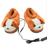 1 Pair Cute Feet Warm Slippers USB Foot Warmer Shoes Computer PC Electric Heat Slipper for Home Travel  Office voetverwarmers