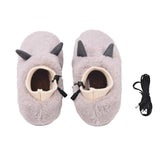 1 Pair Cute Feet Warm Slippers USB Foot Warmer Shoes Computer PC Electric Heat Slipper for Home Travel  Office voetverwarmers