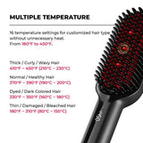 TYMO iONIC PLUS - Hair Straightener Brush with Smooth and Comfort Features hair straightening  hairwaver Smoothing Handle